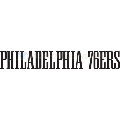 Philadelphia 76ers Iron-on Stickers (Heat Transfers)NO.1150